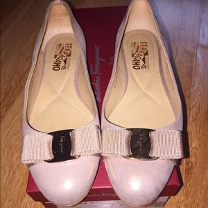 Blush pink Salvatore Ferragamo Flats